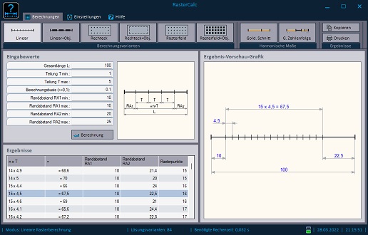 RasterCalc - example of a linear raster calculation